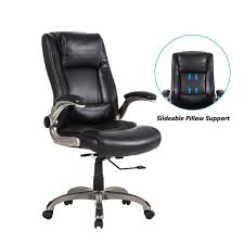 Amazon Com Lch Executive Office Chair Ergonomic Bonded Leather Office Chair With Flip Up Arms Sl Office Chair Leather Office Chair Executive Office Chairs