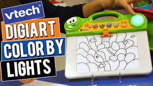 Learn how to draw and colour with the digiart colour by lights from vtech! Vtech Digiart Color By Lights Youtube