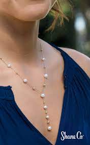 5 7mm Cultured Freshwater Pearl Y Necklace 20 In Freshwater Cultured Pearls Necklace Freshwater Pearls