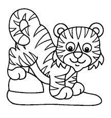 For boys and girls, kids and adults, teenagers and toddlers, preschoolers and older kids at school. Adorable Tiger Cub Coloring Page Free Printable Coloring Pages For Kids