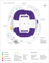 Us Bank Seat Chart Tcf Stadium Seating Chart Vikings Stadium