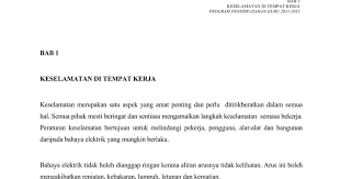 Maybe you would like to learn more about one of these? Bab 1 Keselamatan Doc Google Docs