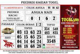 Prediksi Macau Toto 14 Agustus 2019 Hobi Beri September
