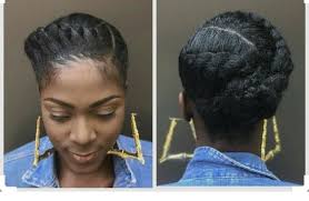 Braids With Back Knot Bun Natural Hair Updo Natural Hair Styles Hair Videos