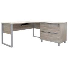 Find l shaped desks for your home office or business at national business furniture. Flavia Gray L Shaped Desk El Dorado Furniture