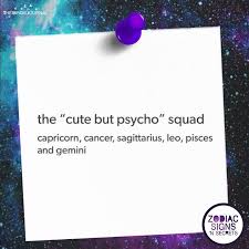 The Cute But Psycho Squad Zodiac Signs Zodiac Signs Sagittarius Zodiac Signs Gemini