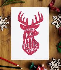Reindeer Print Printable Christmas Wall Art Holiday Decor Etsy Etsy Printable Art Christmas Wall Art Etsy Digital Art