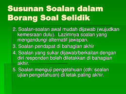 Borang soal selidik pengakutan guru (lampiran d) kaji sek senarai semak kemudahan dan prasarana pk 07 3 contoh format minit mesyuarat. Borang Soal Selidik Oleh Jusang B Bolong Ppt Download