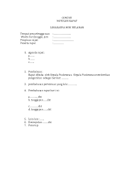 Check spelling or type a new query. Doc Contoh Notulen Rapat Agus Saputra Academia Edu