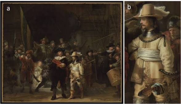 Illuminating Rembrandt's Chiaroscuro in The Night Watch: the painting  process of Van Ruytenburch's costume | npj Heritage Science