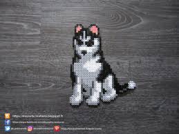 Husky Perles Hama Husky Perler Beads Animaux Perles Hama Billes De Fer Motifs Perles Hama