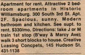 Maybe you would like to learn more about one of these? What A Downtown Or Brooklyn Rental Cost In 1983 Ephemeral New York