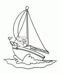 Small Sailing Yacht Coloring Page For Kids Transportation Coloring Pages Printables Free Wupps Coloring Pages For Kids Coloring Pages Tractor Coloring Pages