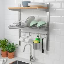 Ikea kitchen inspiration how to build the perfect pantry. Kungsfors Susp Rail W Shelf Rail Dish Dra Stainless Steel Ash Ikea