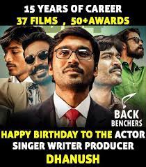 50 birthday quotes, wishes, and text messages for friends and family. The Back Benchers Happy Birthday Dhanush Facebook