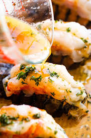 With a sharp knife or kitchen shears, carefully cut top side of lobster shells lengthwise. Easy Baked Lobster Tail Recipe Buttery Oven Baked Lobster Tails