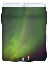 Nubble Light Aurora Art Print by Ron Risman