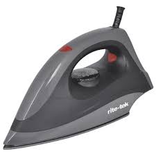RITE-TEK DRY IRON 1100W NONSTICK SOLE PLATE TEMPERATURE CONTROL AUTO SHUT OFF | DI135