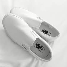 Black And White Vans Shoes For Girls Vans Black White Classic Canvas Leisure Shoes White Slip On Vans Trending Shoes Girls Shoes