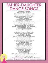 Father Daughter Dance Songs For Mitzvahs And Weddings Free Printable List Mother Son Dance Songs Father Daughter Dance Songs Wedding Dance Songs