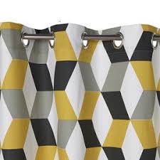 Rideau Bernau 3d Jaune 140 X 240 Cm Rideaux Rideau Dressing Castorama