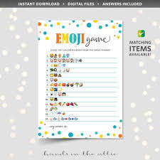 We did not find results for: Emoji Pictionary Game With Answers Printable Baby Shower Etsy