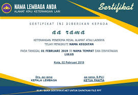 Ragamnyapun cukup banyak tidak hanya desain sertifikat tetapi juga merambah ke desain iklan marketing. Get 35 Get Template Sertifikat Kosong Png Png