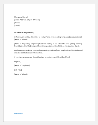 Ideally, you will try to ascertain the name of the specific person to whom you are writing. Work Experience Letter Samples For Various Professions Document Hub