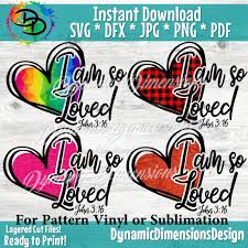 This exclusively designed svg cut file is for yearly, lifetime and extended license members only! I Am So Loved Heart Svg Bible Verse Svg John 3 16 Svg Png Christia By Dynamic Dimensions Thehungryjpeg Com
