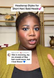 Replying to @Val✨️🍉 a quick and easy headwrap tutorial for short hair/  bald head 💕 #giftideas #stockingstufferideas #thanksgiving #wicked  #friendsgiving #perfumetok #fragrancetok #glowingskin ...