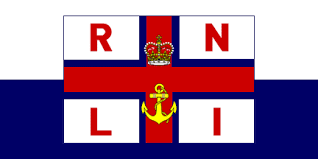 Rnli flag pin thank you silver. United Kingdom Royal National Lifeboat Institution