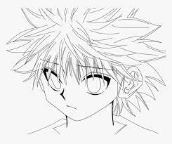 Maybe you would like to learn more about one of these? Killua Transparent Black And White Line Art Hd Png Download Transparent Png Image Pngitem