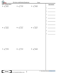 You can use these third grade division worksheets for your kids to practice the division facts. Division Worksheets Free Distance Learning Worksheets And More Commoncoresheets