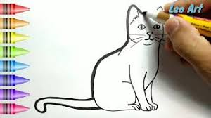 Cara Menggambar Kucing Lucu Untuk Anak Tk Dan Sd