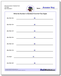 standard expanded and word form