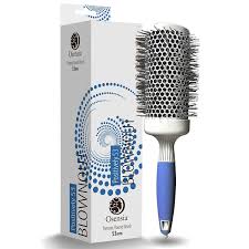 Section out the top of your hair, using the round brush to lift it up. Amazon Com Professional Round Brush For Blow Drying Large Ceramic Ion Thermal Barrel Brush For Sleek Precise Heat Styling And Maximum Volume Lightweight Hair Brush By Osensia 2 Inch Beauty