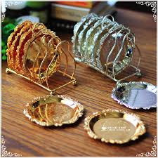 Elegant disposable dessert cups with lids: Luxury Gold Dish Silver Dinner Plate Set Mini Small Dessert Cutlery Dinnerware Tea Cake Serving Tray Rack Wedding Tableware Set Tray Case Tray Freetray Aliexpress