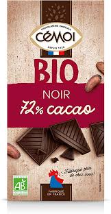 Cemoi Tablette Bio Degustation Chocolat Noir 72 De Cacao 90 G Cacao Chocolat Chocolat Noir