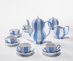 Coffee set includes 6 turkish coffe cups and 6 turkish coffe Augarten Porzellan On Instagram Blue Dream Melon By Josef Hoffmann Maison Objet 2018 Hall 7 G130 Each Piec Coffee Service Coffee Coffee Pot