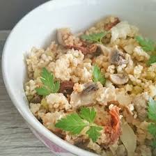 One Pot Boulgour Aux Champignons Recette Cuisine Vegetarienne Alimentation Cuisson Des Aliments