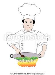 To prepare or treat by heating: Cooking Vegetables Young Chef Cooking Vegetables In Wok Isolated On White Background Canstock