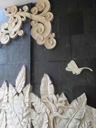 Antique balinese carved wall panel, perfect to make a statement in any room. Balinese Stone Wall Panels Bali Carving