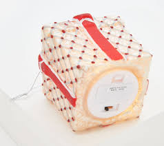 Set of 3 silver mercury glass apothecary jars ek chic home. Set Of 3 Mercury Glass Presents With Gift Bags By Valerie Qvc Com