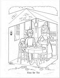 70s Sunshine Family Coloring Pages The House Kitchen Family Coloring Pages Family Coloring Cute Coloring Pages