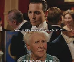 Mrs Snow I Suppose It S Like The Ticking Crocodile Isn T It Time Is Chasing After All Of Finding Neverland Movie Johnny Depp Movies Johnny Depp Characters