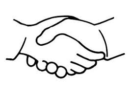 The School Potato Shaking Hands Drawing How To Draw Hands Hand Outline