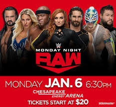 wwe monday night raw chesapeake energy arena