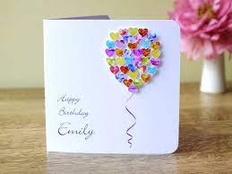 Write a secret message on a birthday balloon and mail it to a loved one. Valentine Card Design Happy Birthday Card Ideas For Dad From Daughter