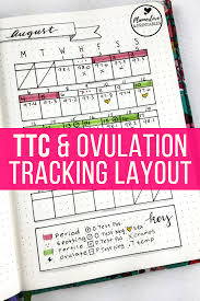 Ttc Tracking Custom Fertility Tracking In Your Bullet Journal