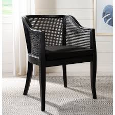 Safavieh Rina Cane Dining Chair Black Black Dining Chairs Cane Dining Chairs Dining Chairs